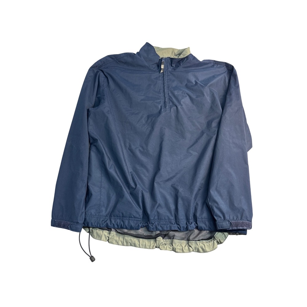 Nike Golf Mens XXL Navy Blue Quarter Zip Windbreaker Mesh Lined Pullover Jacket